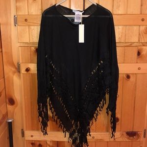 BCBG black shawl